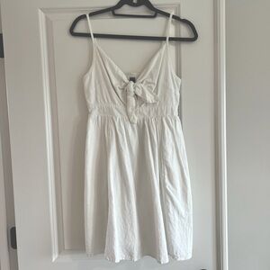 White Tie Knot Dress